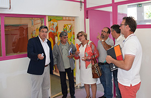 Patrick Cassany en visite à l'école Jules Ferry Patrick Cassany en visite à l'école Jules Ferry
