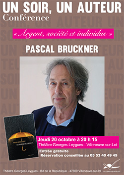 Pascal Bruckner à Villeneuve-sur-Lot le 20 octobre 2016