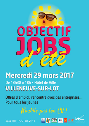 Jobs d'été à Vileneuve-sur-Lot Jobs d'été à Vileneuve-sur-Lot