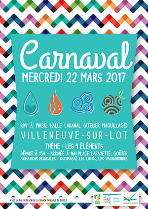 Carnaval des enfants à Villeneuve-sur-Lot Mercredi 22 mars Carnaval des enfants à Villeneuve-sur-Lot Mercredi 22 mars