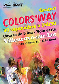 COLOR'S WAY Samedi 30 septembre 2017 à Villeneuve COLOR'S WAY Samedi 30 septembre 2017 à Villeneuve
