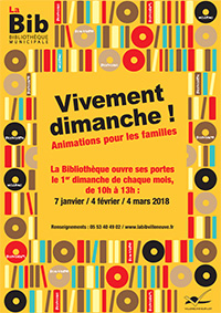 Ouverture de la bibliothèque de Villeneuve-sur-Lot le dimanche Ouverture de la bibliothèque de Villeneuve-sur-Lot le dimanche