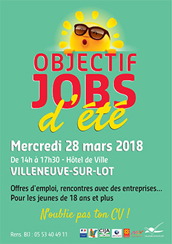 Objectif job d'été à Villeneuve-sur-Lot Objectif job d'été à Villeneuve-sur-Lot