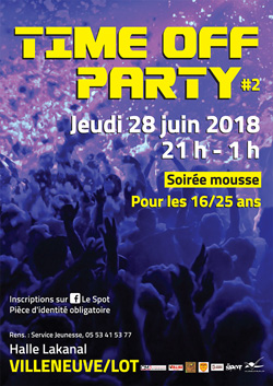 Time off party à Villeneuve Time off party à Villeneuve