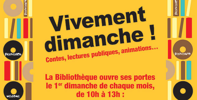 Ouverture le dimanche de la bibliothèque de Villeneuve-sur-Lot Ouverture le dimanche de la bibliothèque de Villeneuve-sur-Lot