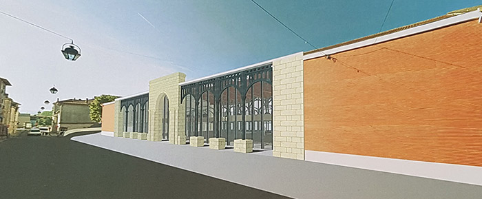 La future facade de la halle lakanal La future facade de la halle lakanal