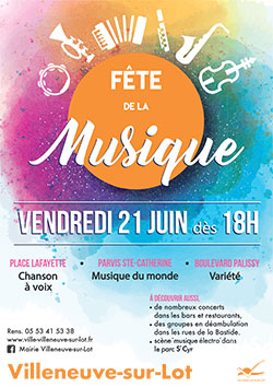 Fête de la Musique 2019 à Villeneuve-sur-Lot