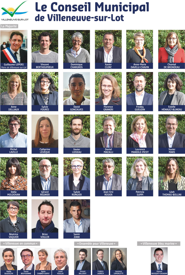 Conseil municipale de Villerneuve-sur-lot 2020 Conseil municipale de Villerneuve-sur-lot 2020
