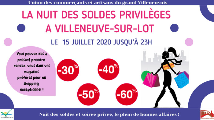 nuit des soldes 2020 à Villeneuve