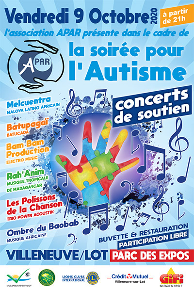 Concert soirée pour l'autisme - Villeneuve-sur-Lot