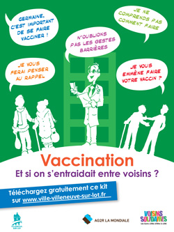 Voisins solidaires à Villeneuve-sur-Lot vaccination