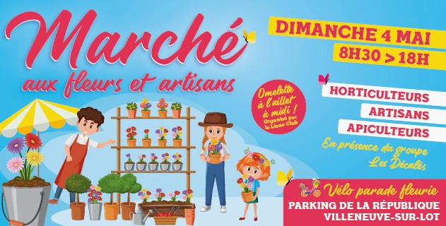Marché aux fleurs et artisans