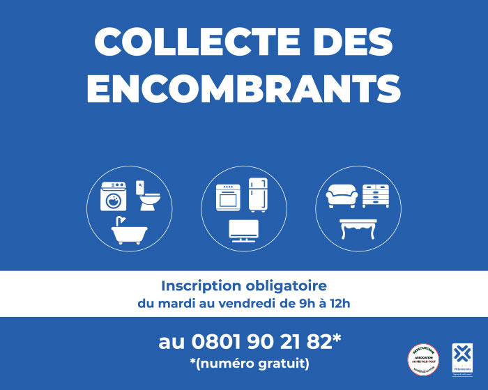 Collecte gratuite des encombrants