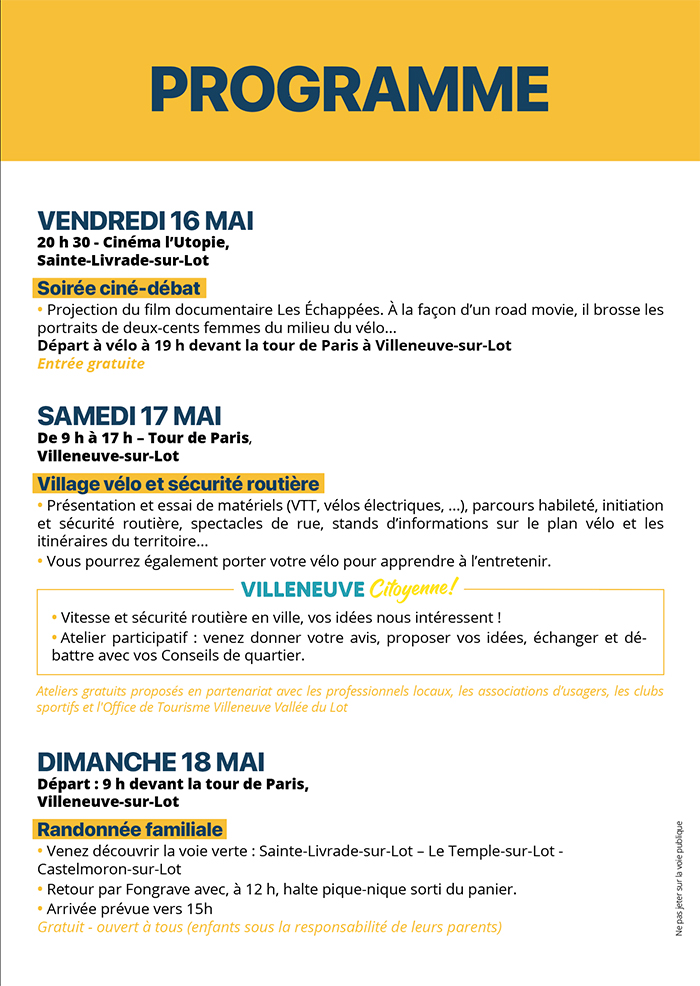 Programme Programme